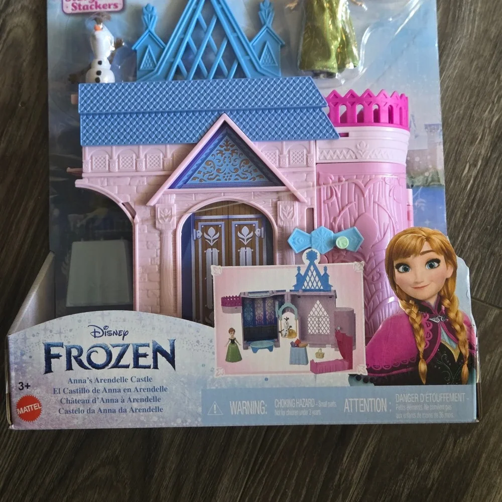 Disney Frozen Anna Arendelle Castle Storytime Stackers Playset Pink NEW